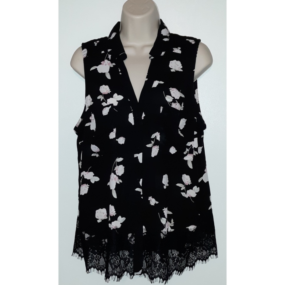 Candie's Floral Button Up Blouse